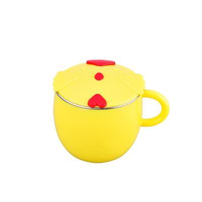 China Chicken Shape Baby Kids Viable Kids Mug For Milk Water Juice Cups For Kids for sale