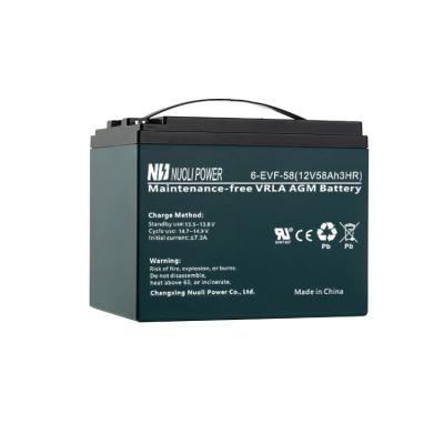 China Toys lead acid battery for 6-EVF-58 rickshaw lead acid battery in Vietnam lead acid battery for sale