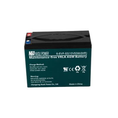 China Environmental Friendly Toys Battery Box 6-EVF-52 Automotive Battery Made In China for sale