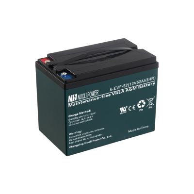 China 6-EVF-52 toys ebike battery manufacturer lead acid batteries deep cycle battery for sale