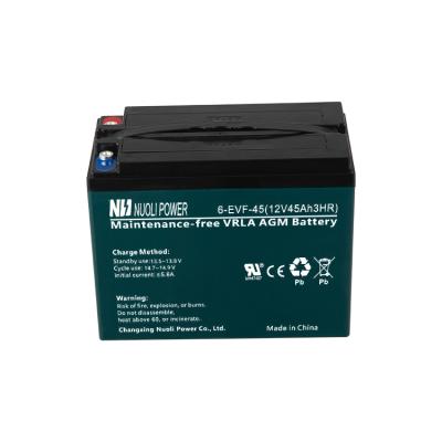 China Toys Good Factory Price Automotive Battery Supplier 6-EVF-45 Lead Acid Battery for sale