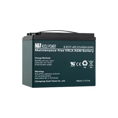 China 6-EVF-45 lead acid batteries 6evf45 12v45ah car batteries lead acid battery 6evf45 12v45ah for sale