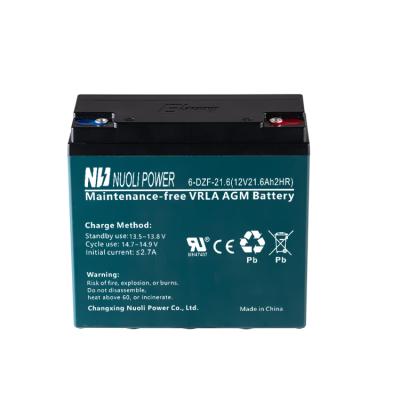 China Best Selling Toys High Energy Density and Power Density Lead Acid Battery 12V21.6Ah 6-DZF-21.6 for sale