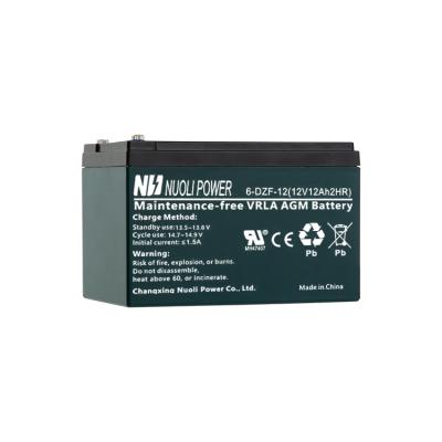 China Toys lead acid batteries 6-DZF-12 6 dzm 12 lead acid battery car batteries for sale