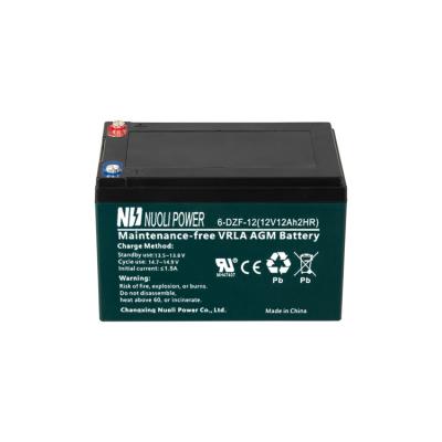 China Toys 6-DZF-12 Lead Acid Batteries 12V12Ah2HR Long Range Lead Acid Battery 12 Volt Battery for sale