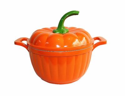 China Die Cast Aluminum Non Sustainable Stick Pumpkin Casserole With Induction Bottom for sale