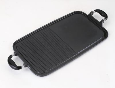 China Sustainable Die Cast Aluminum Non-Stick Grill Pan With Induction for sale