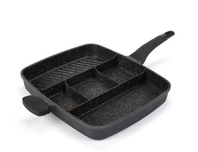 China Durable Die-Cast Aluminum Multi-fuction Griddle Grill Pan For BBQ Pan for sale