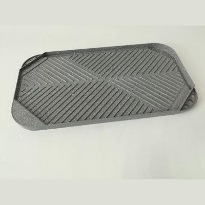 China Durable Non-Stick Cast Aluminum Griddle Pan Double Side Reversible Grill for sale