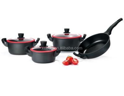 China Sustainable 9pcs sets, 20/24/28 cm die-cast aluminum cookware set, kitchen cookwares for sale