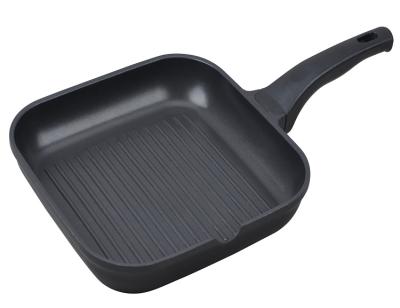 China Sustainable Cast Aluminum Non-Stick Square Grill Pan With Induction Bottom With Marble And Ceramic for sale