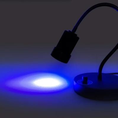 China Blacklight Working Lights 365nm 405nm UV Curing Lights Purple Led Light Gooseneck UV Curing Lights Table Lamp 405nm For Mobile Repair Desk Lamps for sale