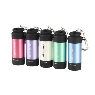 China Led Emergency Finger Light Keychain Lamp Torch Mini USB EDC Rechargeable Camping Flashlight for sale