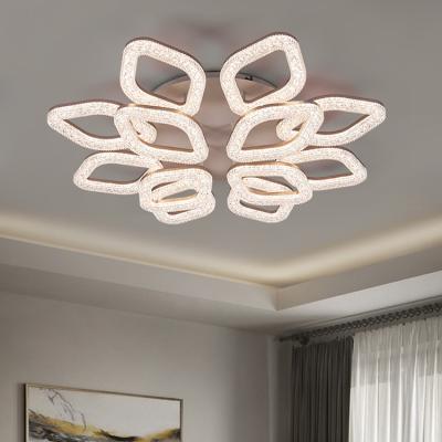 China Factory Price Wholesale Fancy Crystal Decorative Hotel Living Room Outdoor Mounted Led Ceiling Light for sale