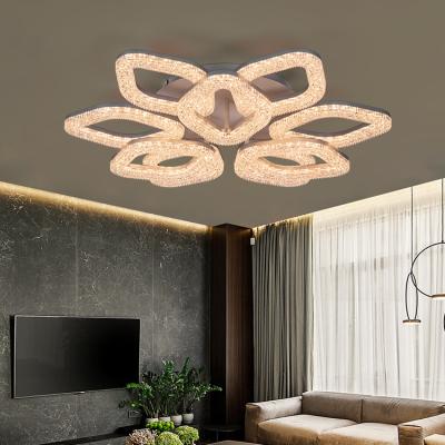 China New Design Hotel Living Room Dining Room Fancy Crystal Decorative Modern Outdoor Led Ceiling Mounted Light for sale