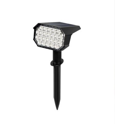 China Modern Outdoor Waterproof Super Bright Solar Lawn Lamp Spotlights ABS Solar Powered Garden Light for sale