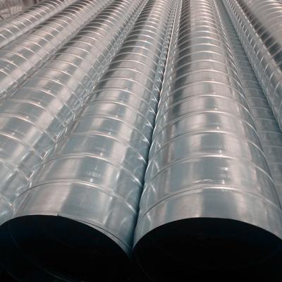 China Aesthetically pleasing and good - ventilated corrugated spiral spiral pipe air duct duct for HVAC system galvanized bellows for sale