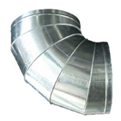 China Contemporary Spiral Duct HVAC Round Fit Duct Elbow 90 Degree For Ventilation System for sale