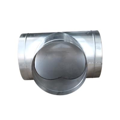 China Traditional Factory Direct Round Elbow Galvanized Steel Air Condition Joints Y Branch Duct Fittings for sale