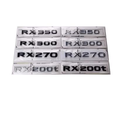 China Body stickers suitable for Lingzhi Lexus 2021 RX270 RX270T RX200T RX350 RX300 plastic car label ABS displacement label car rear stickers for sale