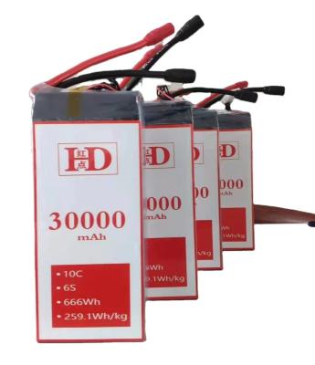 China Red Professional UAV Battery Dot 6S 24V ADAV Large Capacity Solid State Lithium Battery for sale