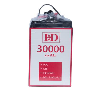 China UAV Battery Red Point 12S 44.4V 30000Mah Professional Large Capacity Solid State UAV Lithium Battery for sale