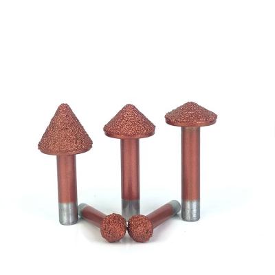 China CNC Machine Tools CNC Diamond Welding Stone Cutter 3d Carving Tool Router Bit for sale