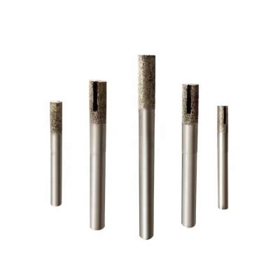 China Milling and Cutting Sinter Granite Flat Head Drill Used CNC Router Bit Diamond Engraving Bits for sale