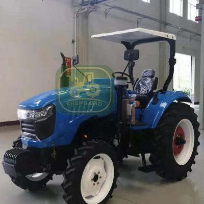 China Cheap Farm Working Machinery Wheel 75HP Farm Tractors For Sale Color Diesel Gear Engine 754TB Power Steering Agricultural Machinery for sale