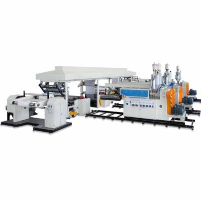 China Paper Plastic Aluminum Packaging Extrusion Laminating Machine With Hydraulic Control System for sale