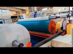 Felt extrusion coating and laminating machine