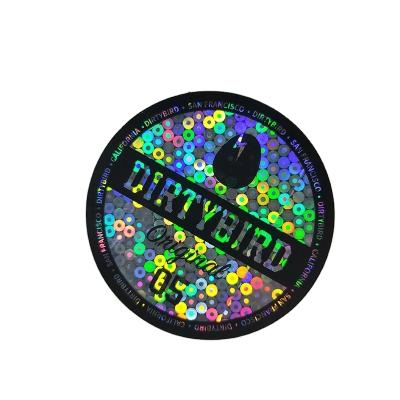 China Custom Candle Promotion Prices Logo Stickers Die Cutting Adhesive Reflective Rainbow Holographic Label for sale