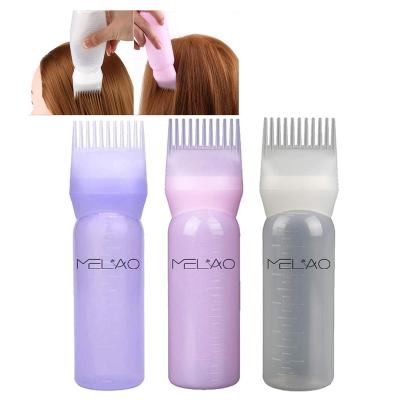 China MELAO Hair Dye Balm With Comb Applicator Bottle Root Comb Hair Dye Squeeze Bottle New for sale