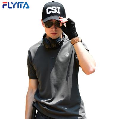 China 100% Spandex/Cotton Short Armed Cotton T-shirt Shirts Anti-Static High Quality Custom Police Sleeve Cloth T-Shirts for sale