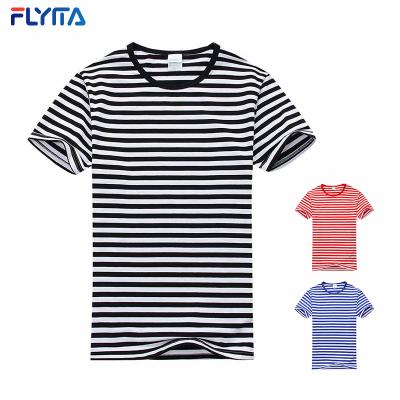 China Anti-wrinkle factory clothing classic men's fashion shirts stripe t-shirt custom design t-shirt wholesale for sale