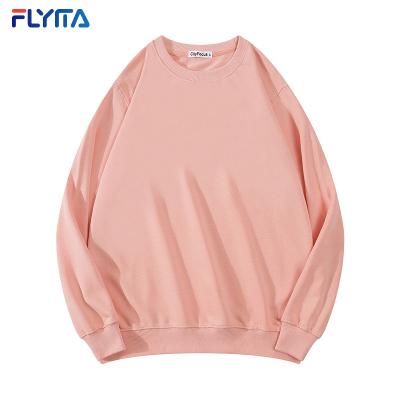 China Anti-wrinkle drop shoulder women's hoodie bulk set quality no pocket custom design plain all over print hoodie pink women's hoodie for sale