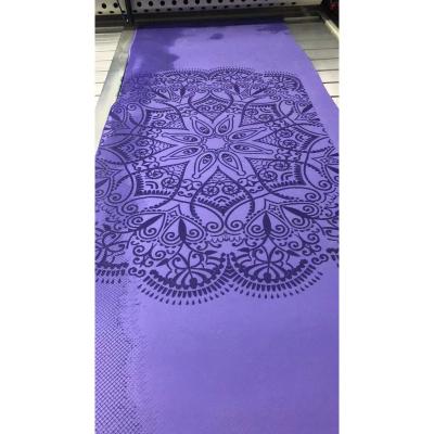 China Durable Custom Logo And Position Line Waterproof Non-Slip Tape Yoga Mat for sale