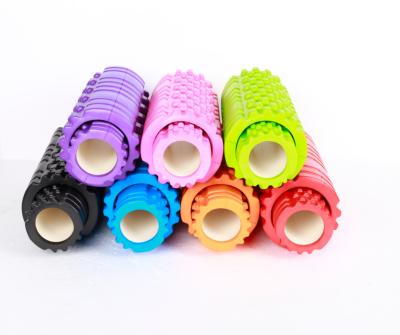 China Durable Spike Ball Stretching Band Massage Foam Roller Set Yoga Pillar Massage Stick Peanut Ball Combination for sale