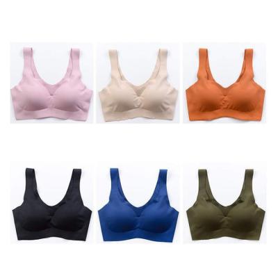 China QUICK DRY Women's Body Bra Maternity Ice Silk Seamless Nurturing Nursing Bra for sale