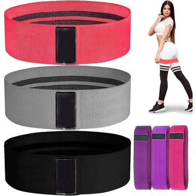 China High Elastic Strength Booty Exercise Bands Hips and Legs Fitness Gym Exercise Bands Set for Home, Gym, Training and Sports for sale