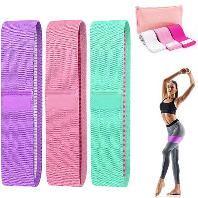 China High Elastic Strength Workout Booty Cloth Resistance Bands Gym Fitness Equipment Exercise Resistance Bands For Legs And Butt for sale