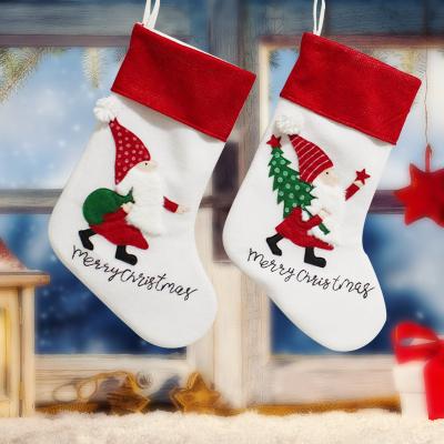 China Wholesale Cute Santa Claus Candy Socks Christmas Supplies New Design 2022 Christmas Festival Performance Decoration Socks Cartoon Socks for sale