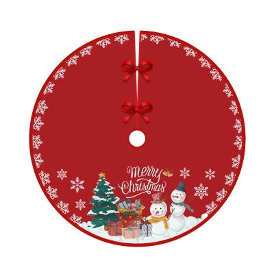 China 2022 Navidad Year of Christmas Tree Decorations Garland Christmas Tree Skirt Ornament Cloth Christmas Tree Bottom New for sale