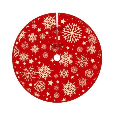 China Garland Christmas Tree Skirt Carpet Mat Fashion Home New Year Party Bottom Cover Cloth Merry Christmas Tree Ornaments for sale