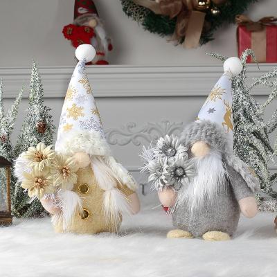 China New Design Soft Faceless Doll Gnome Santa Claus Doll Creative Standing Desk Decorations for sale