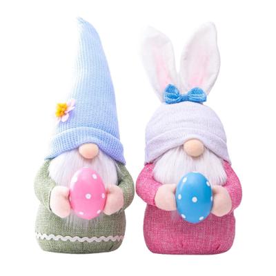 China Harvest Festival Doll Decoration Party Charm Rabbit Faceless Doll Easter Gnome Decoration Handmade Reusable Home Spring Hanging Bunny Ornaments Kids Gift Decor for sale