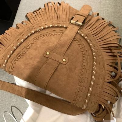 China High Quality Vintage Fringe Tassel Women Shoulder Cross Body Bag Messenger Bags Faux Suede Boho Ibiza Hippie Gypsy Bohemian Tribal Style for sale