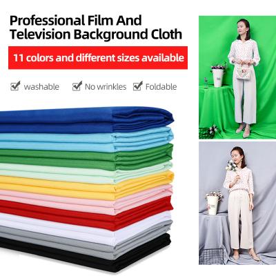 China Blended Smooth Cloth Photography Backdrop Muslin Cotton Green Screen Chromakey Cromakey Background Cloth For Photo Studio Video for sale