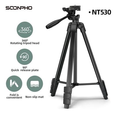 China Universal Phone Tripod Mount Photography for Gopro iPhone Samsung Xiaomi Huawei Aluminum Phone Travel Tripod Par 3 Kg for sale