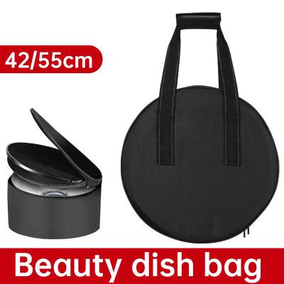 China 42/55cm Studio Equipment Bag Two-Layer Design Drum Style With Beauty Dish Bowens Mount + Honeycomb Grid + Diffuser Sock + Bag 42/55CM for sale